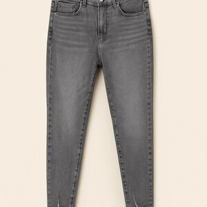 Express Super High Rise Skinny Jeans | Size 16 Short | Distressed Gray